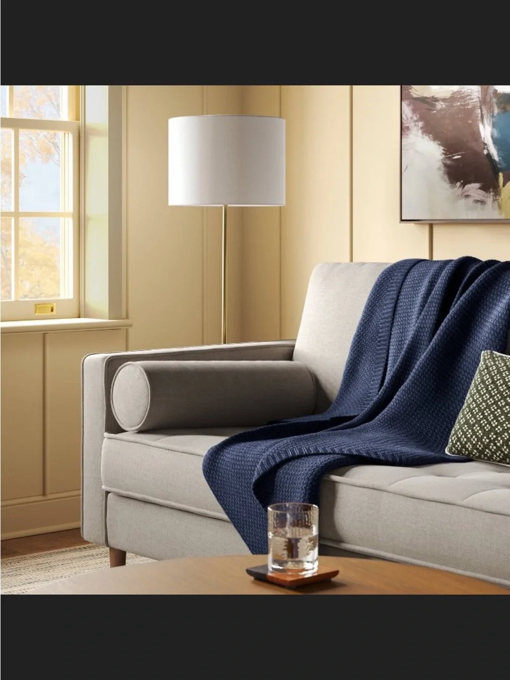 Everyday Knit Throw Blanket Dark Blue - Threshold™